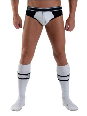 Mister B URBAN Football Socks with Pocket White - buy online at www.misterb.com