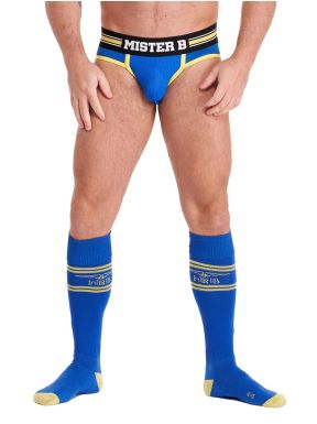 Mister B URBAN Football Socks Blue Yellow