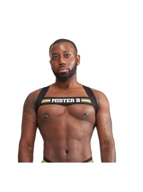 Mister B Urban Club Harness X-back Striped Yellow