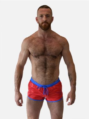 Mister B URBAN Benidorm Shorts Red Blue