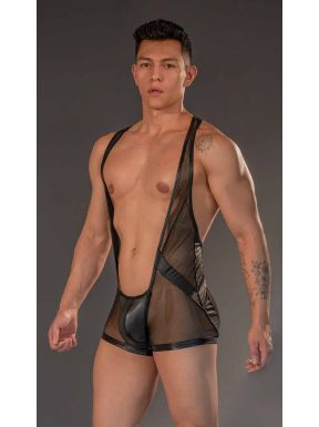 Dale Mas Rebel Mesh Wrestler - Black Black