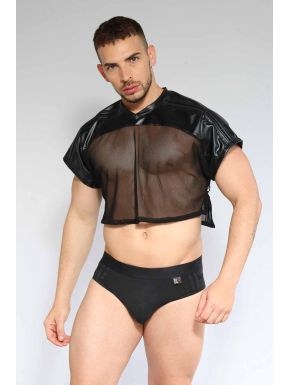 Dale Mas Rebel Crop Top - Black Black