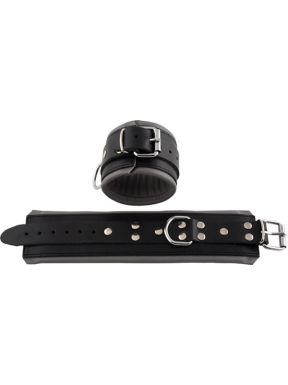 Mister-B-Leather-Ankle-Restraints-Black-Grey-Padding