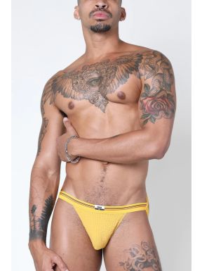 Cellblock 13 Tight End Swimmer Jock - Yellow