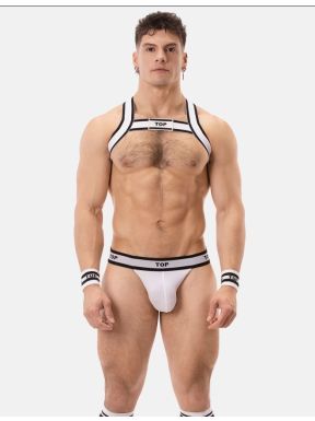 Barcode Berlin Jockstrap Top - White-Black