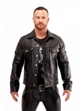 Mister B Leather Trucker Jacket - buy online at www.misterb.com