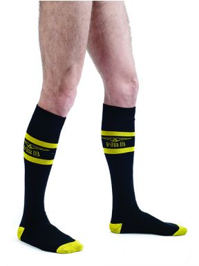 Mister B Code Yellow Football Socks - buy online at www.misterb.com