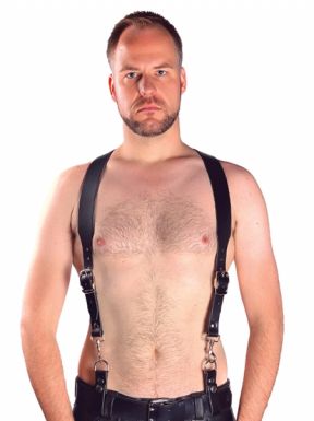 Mister B Leather Combi Harness Braces Basic - buy online at www.misterb.com