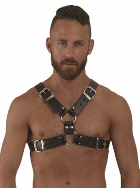 Mister B Leather Y-Front Harness - buy online at www.misterb.com