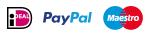 Pay with Ideal, PayPal, Visa, Mastercard, and more
